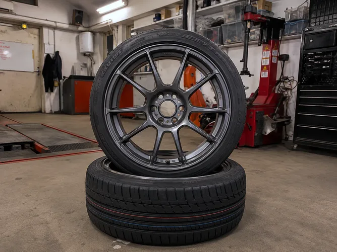 Däckbyte hos JDM Racing i Västerås