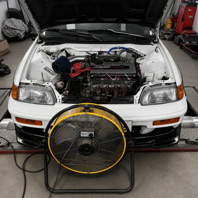 Trimmad Honda på dyno hos JDM Racing